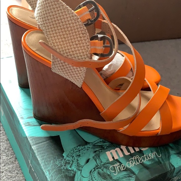 🍀 LUCKY brand Stacey wedge  sandals sz37 - Picture 2 of 6